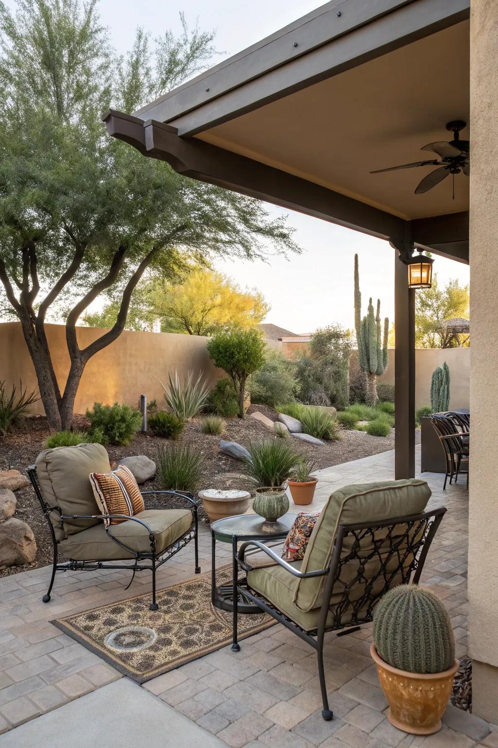 Gather and relax on inviting patios.