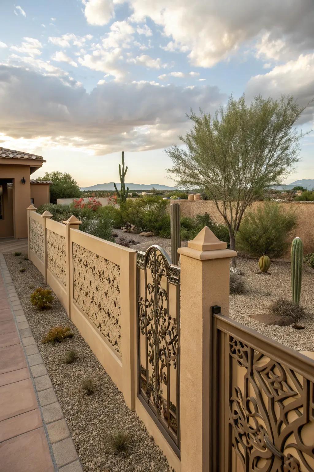 Define your space with custom fence designs.