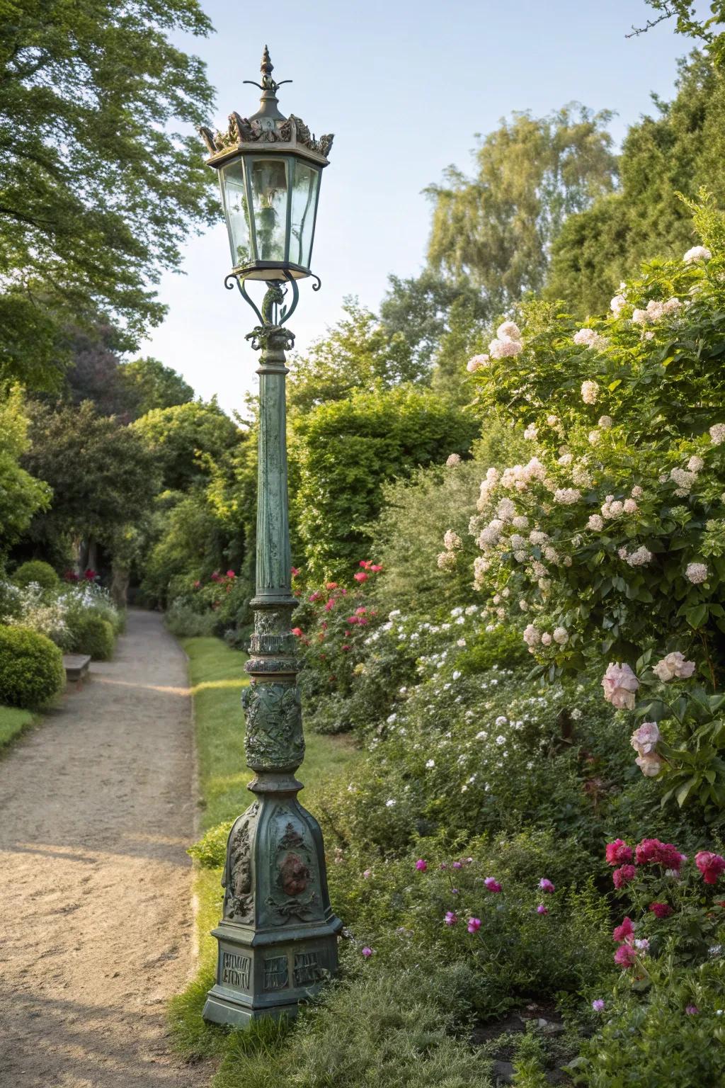 Vintage finishes evoke timeless charm.