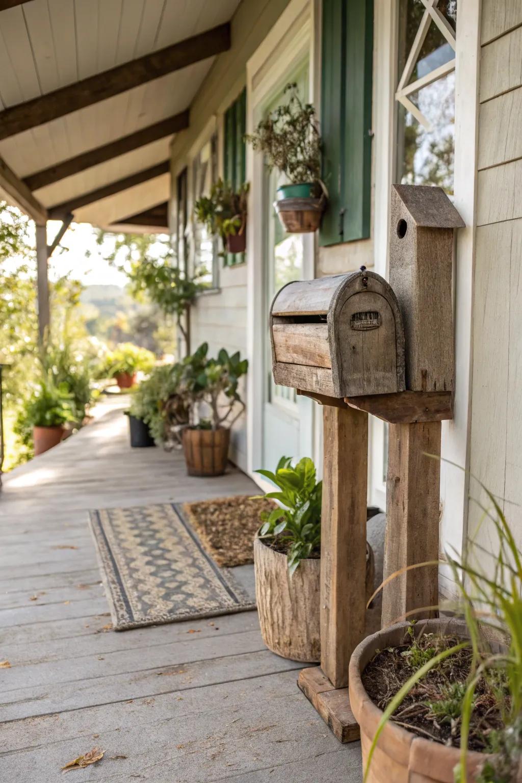 An eco-friendly mailbox that supports a sustainable lifestyle.