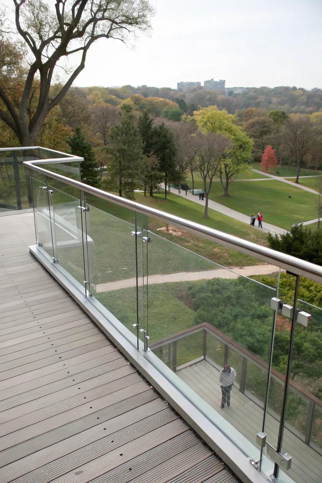 Clear acrylic panels offer a budget-friendly view.