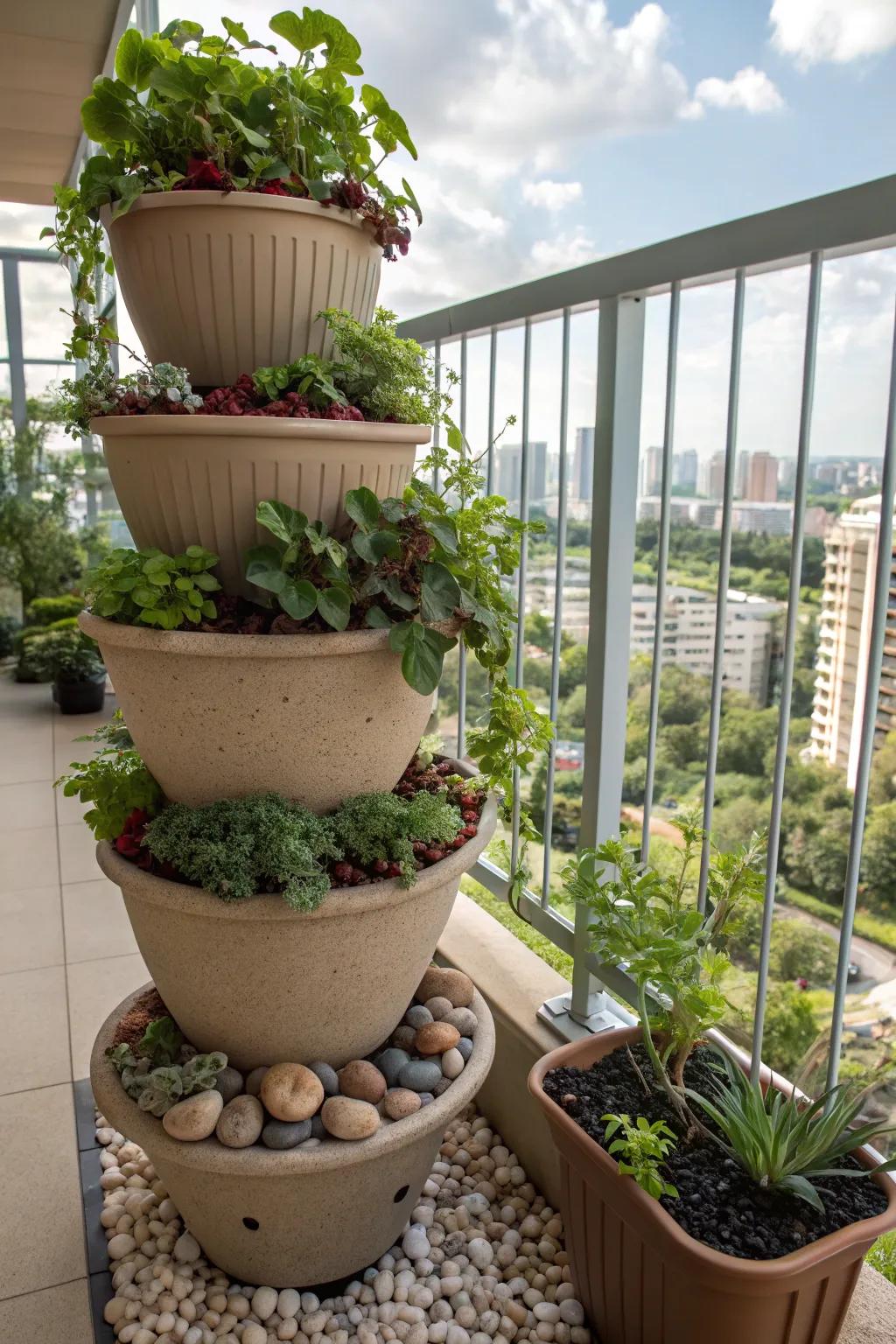 A vertical rock garden that maximizes space and style.