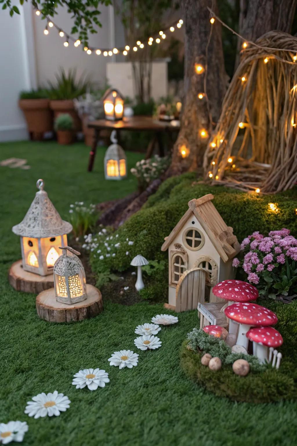 A charming fairy garden that sparks imagination.