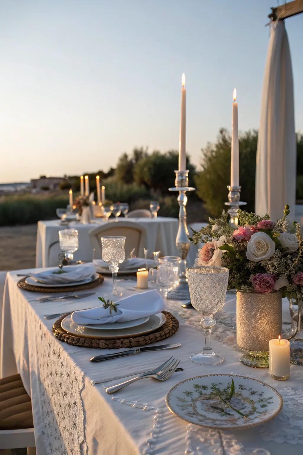 Enchant your guests with floating candles.