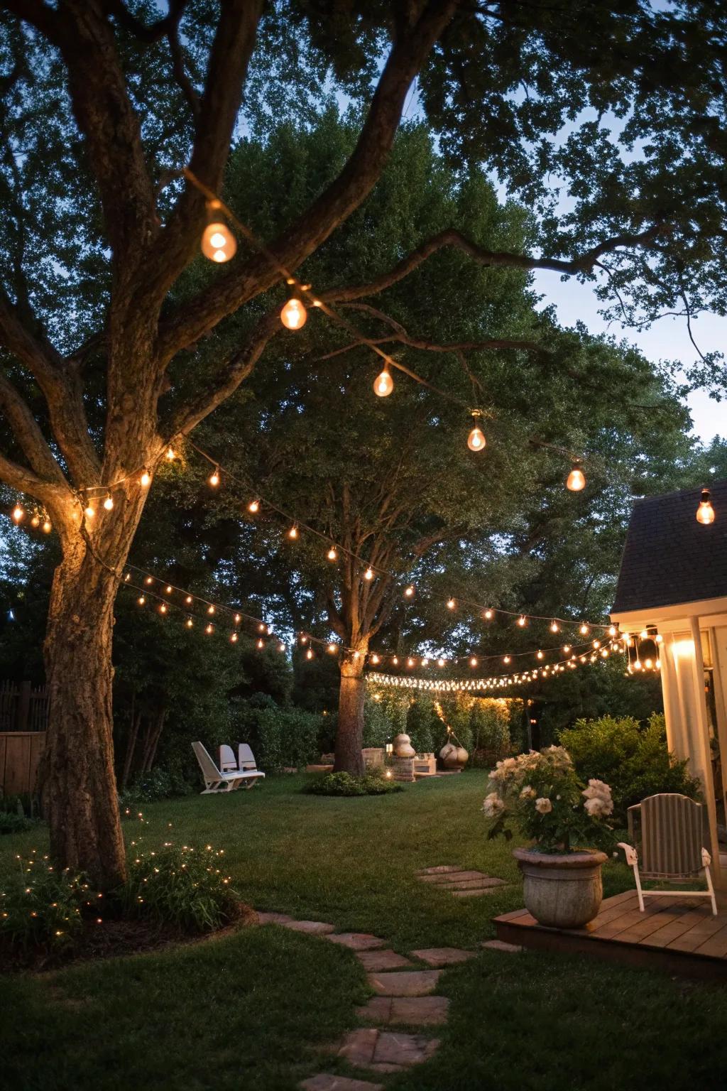 Transform your space with the enchanting glow of string lights.
