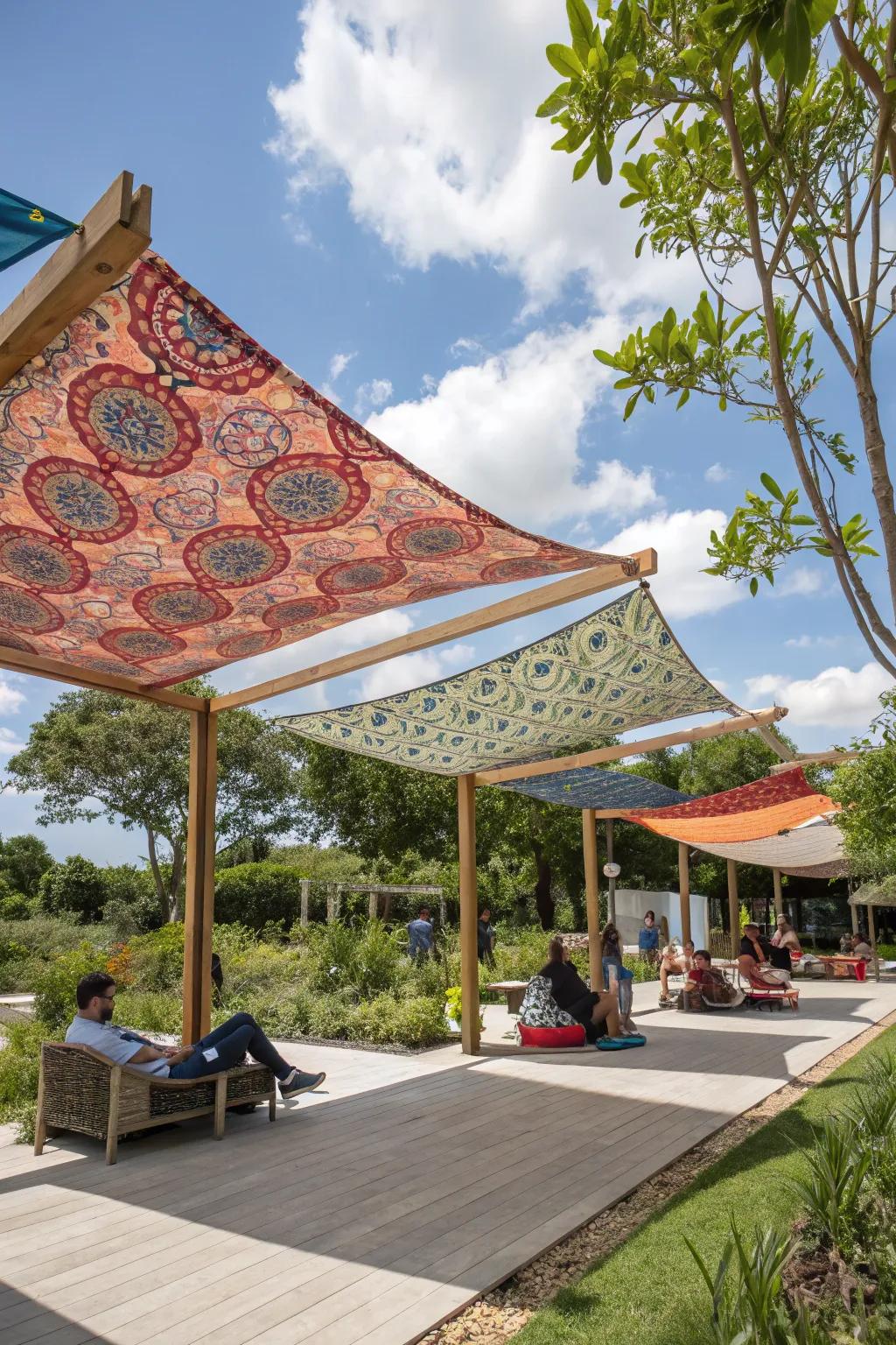 Create cozy nooks with stylish fabric canopies.
