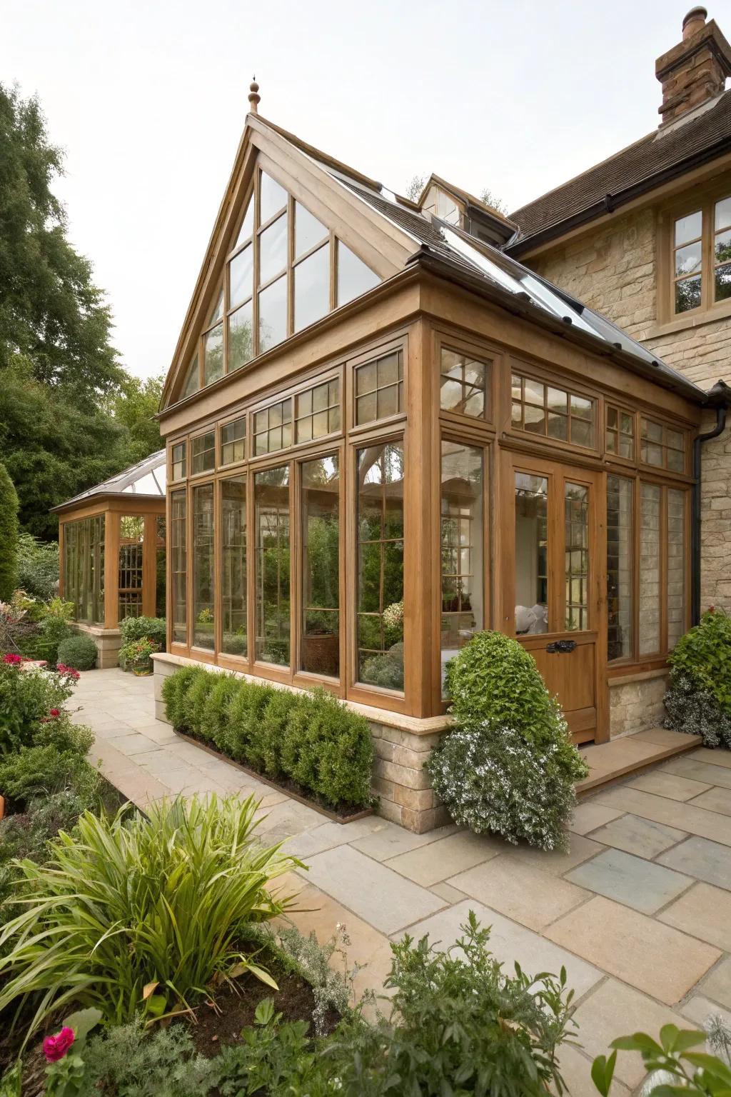 A conservatory that blends with existing architecture feels like a natural part of the home.
