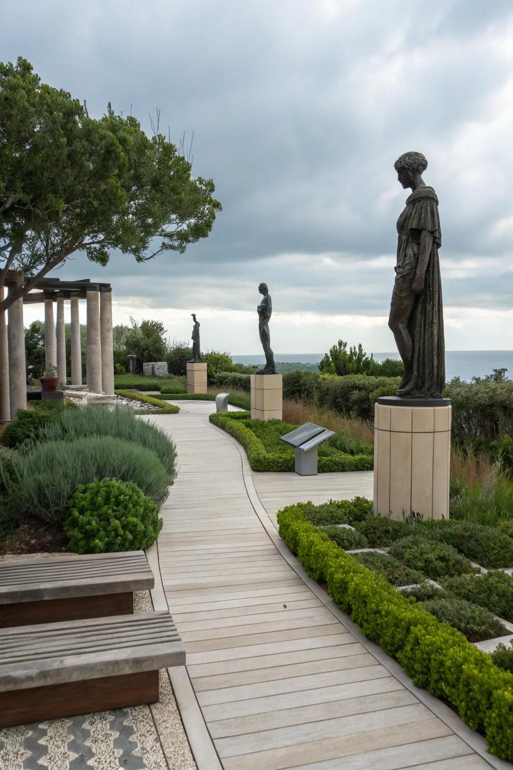 Elevate your deck with striking sculptural elements.