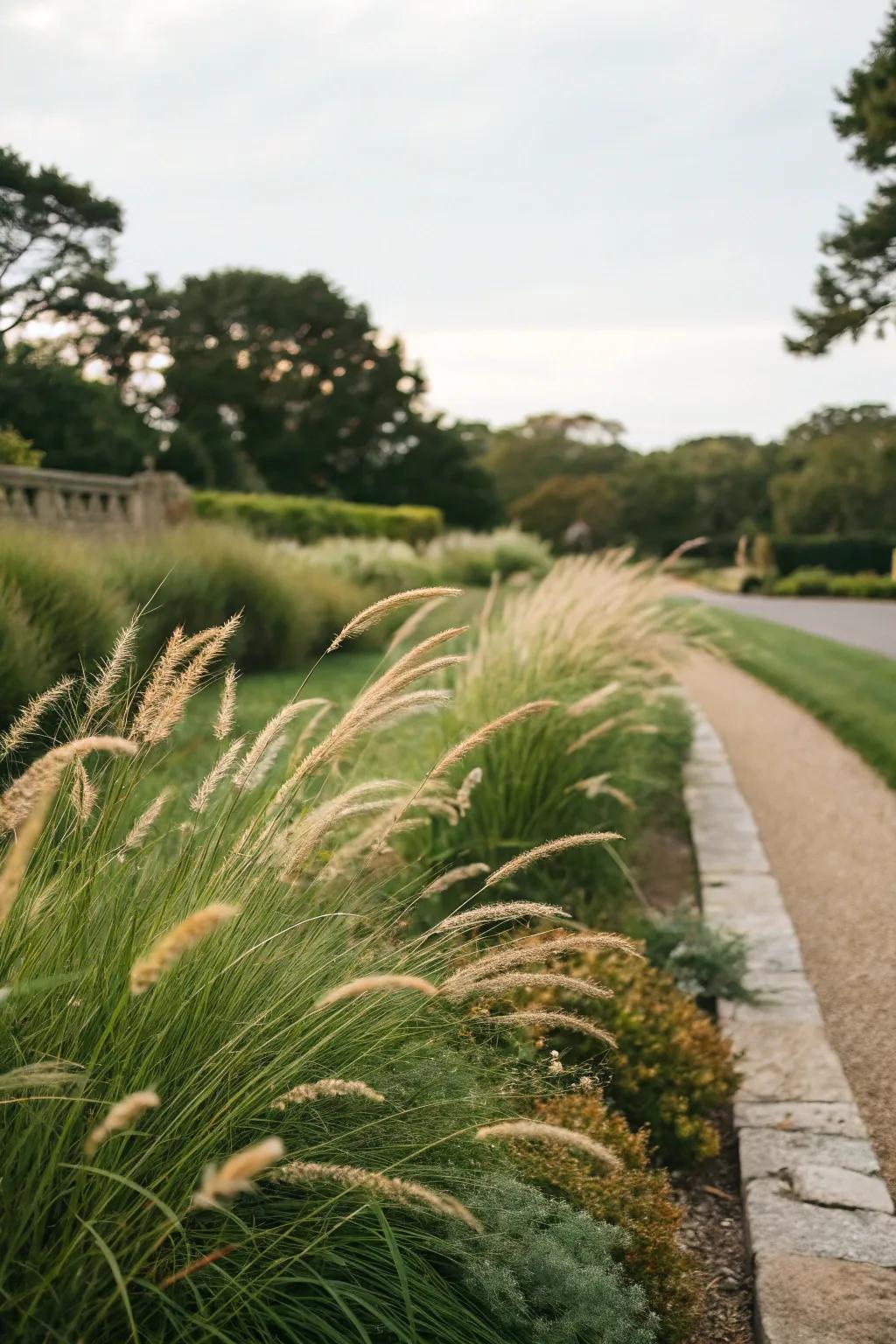 Coastal grasses add texture and movement to your beach garden.