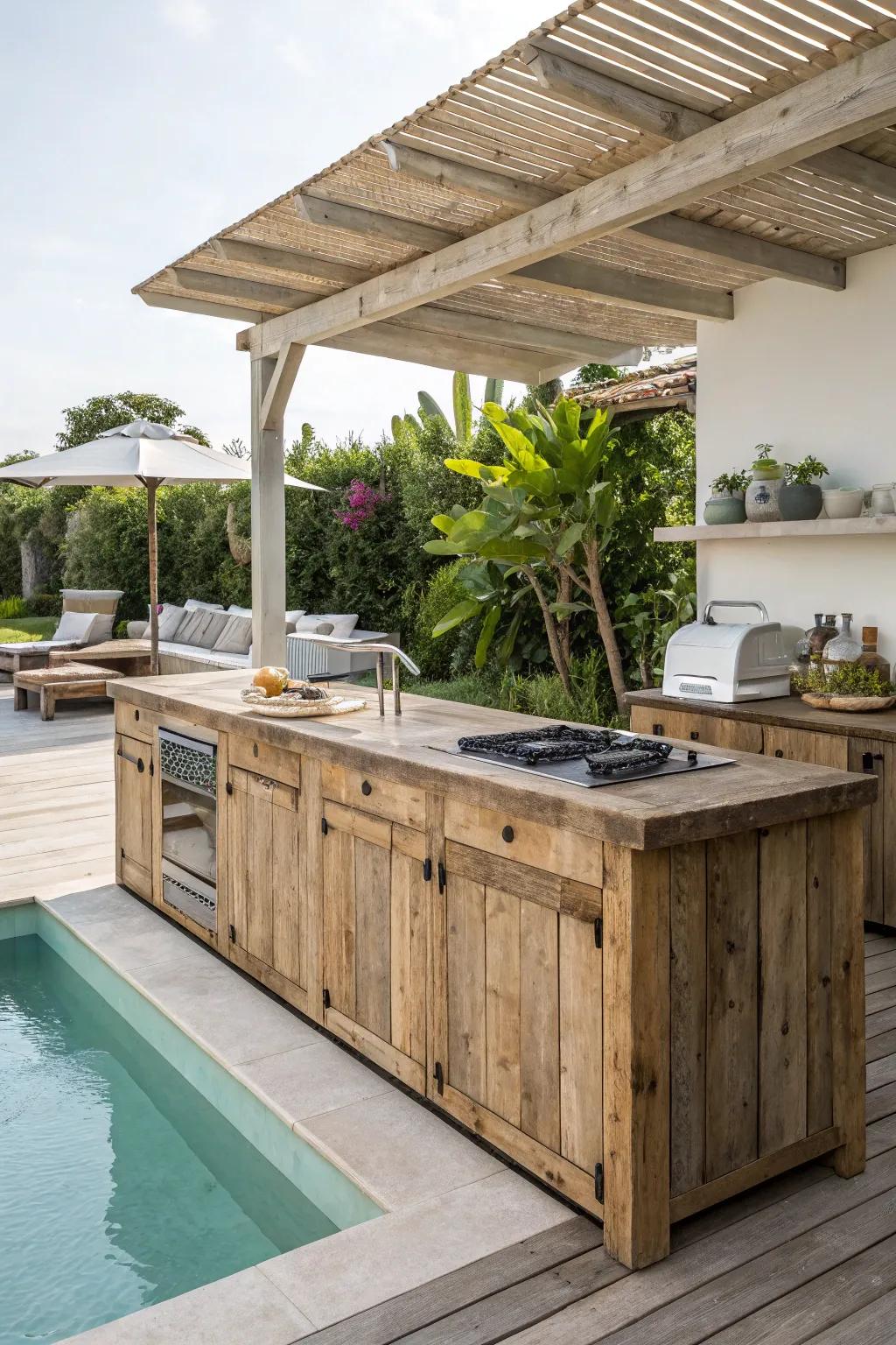 Sustainable design with eco-friendly materials.