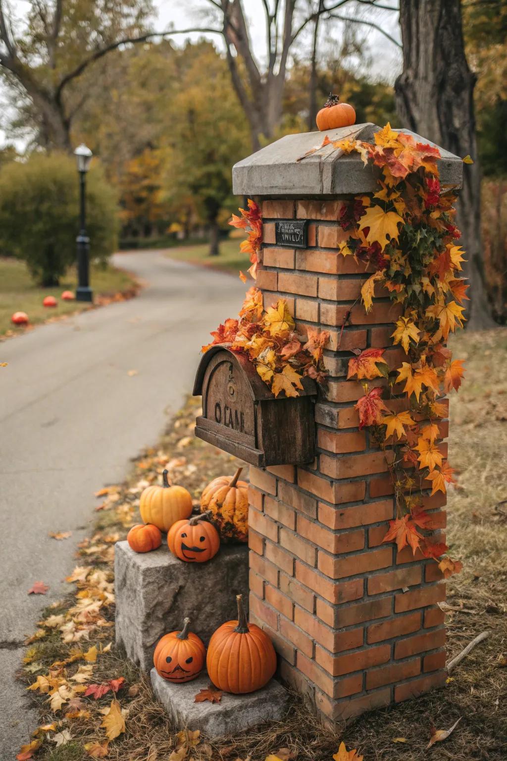 Celebrate each season with a themed mailbox decoration.