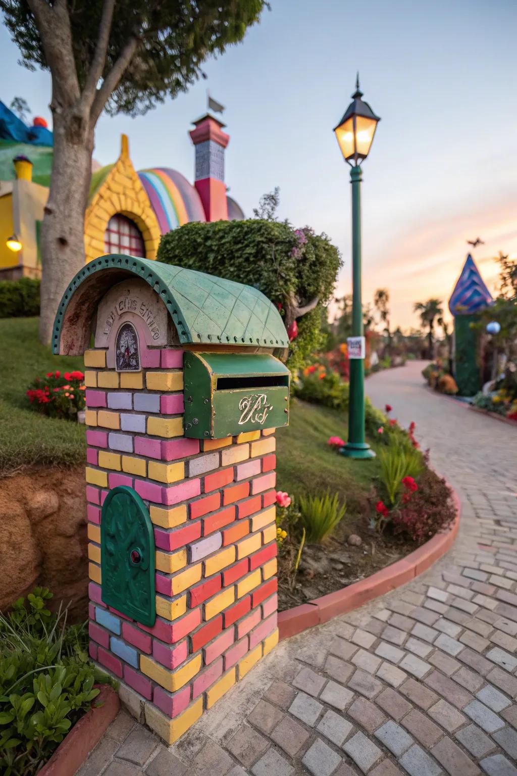 Bring a storybook to life with a whimsical mailbox design.