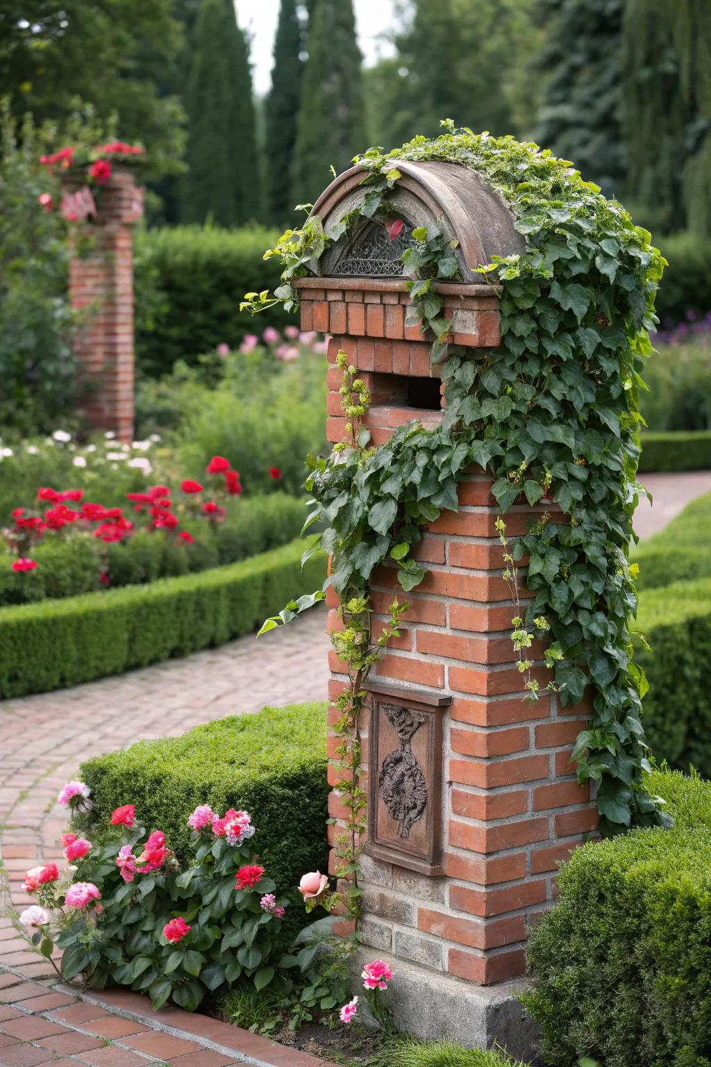 Let nature climb with a vertical garden mailbox.