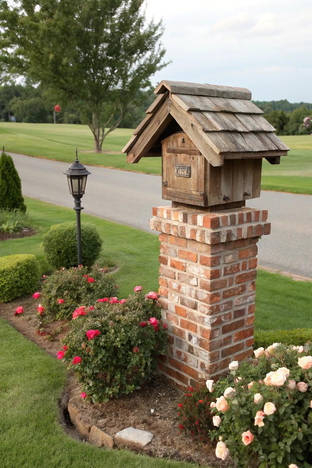 Rustic elegance with a touch of history in your front yard.