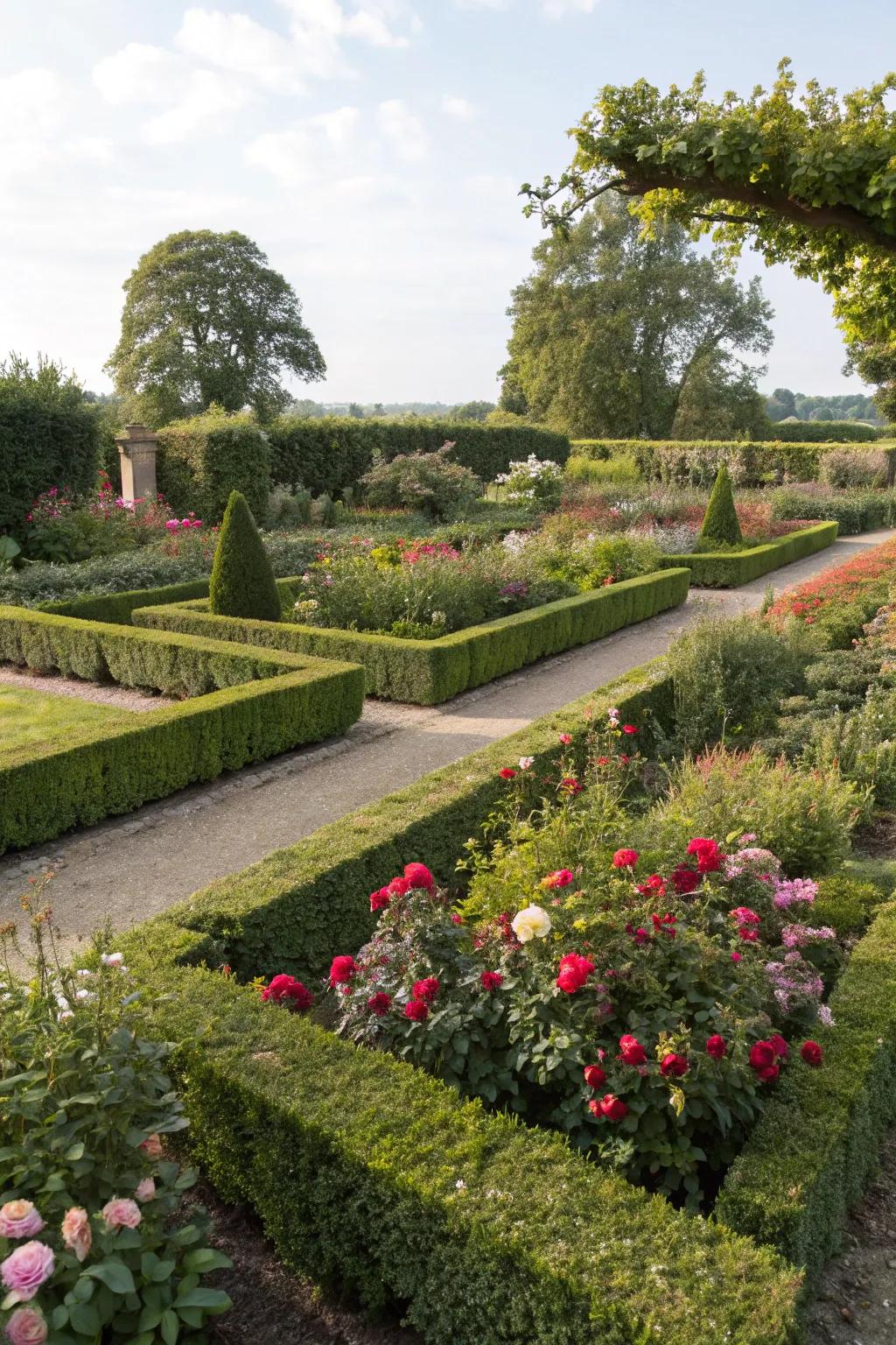 Divide your garden for a spacious and intriguing layout.