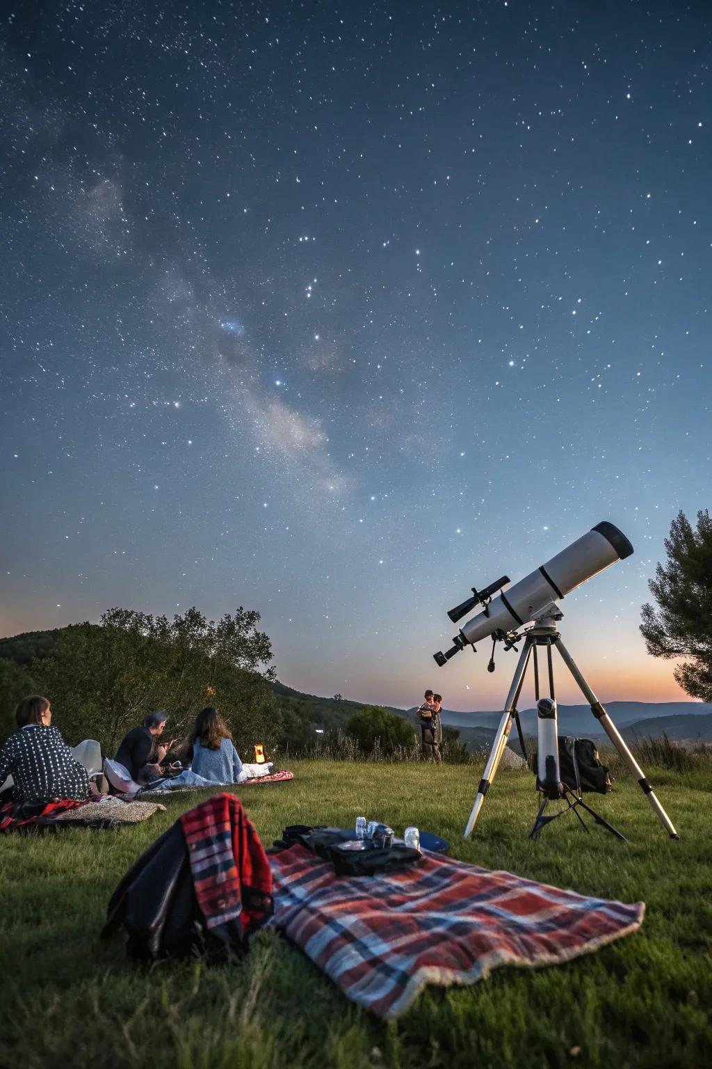 Discover the wonders of the universe with a magical stargazing night.