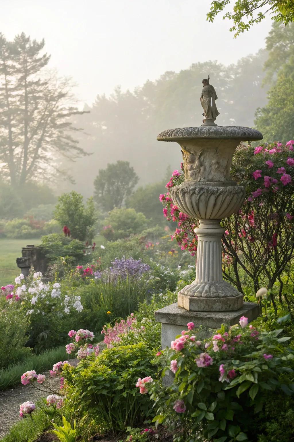 An elegant sculpture adding artistic flair.