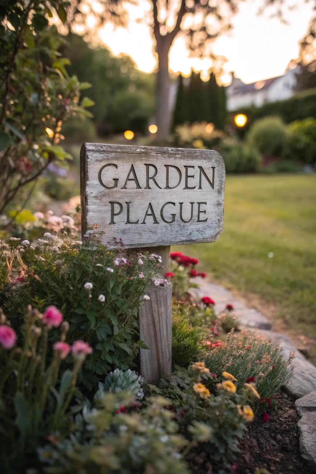 Inscribed plaques marking cherished memories.