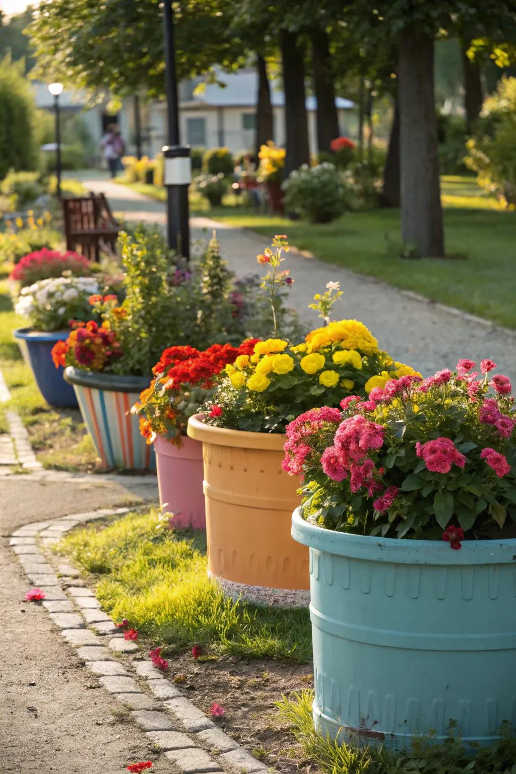 Containers adding flexibility and flair.