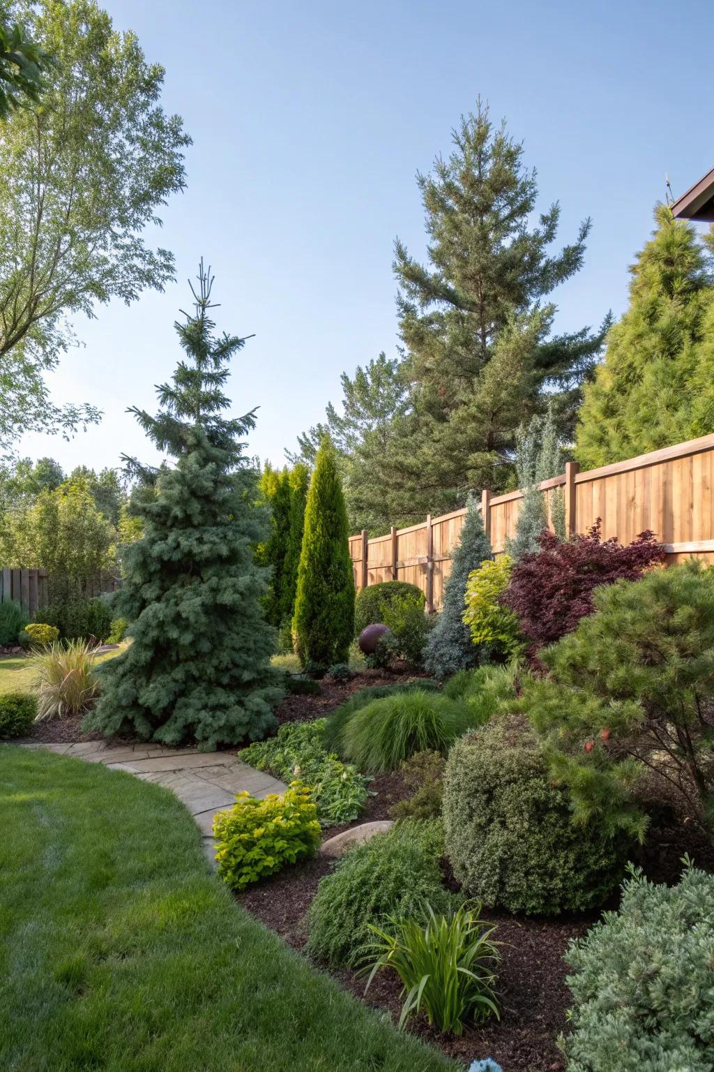 Low-maintenance greenery keeps your backyard vibrant with minimal effort.