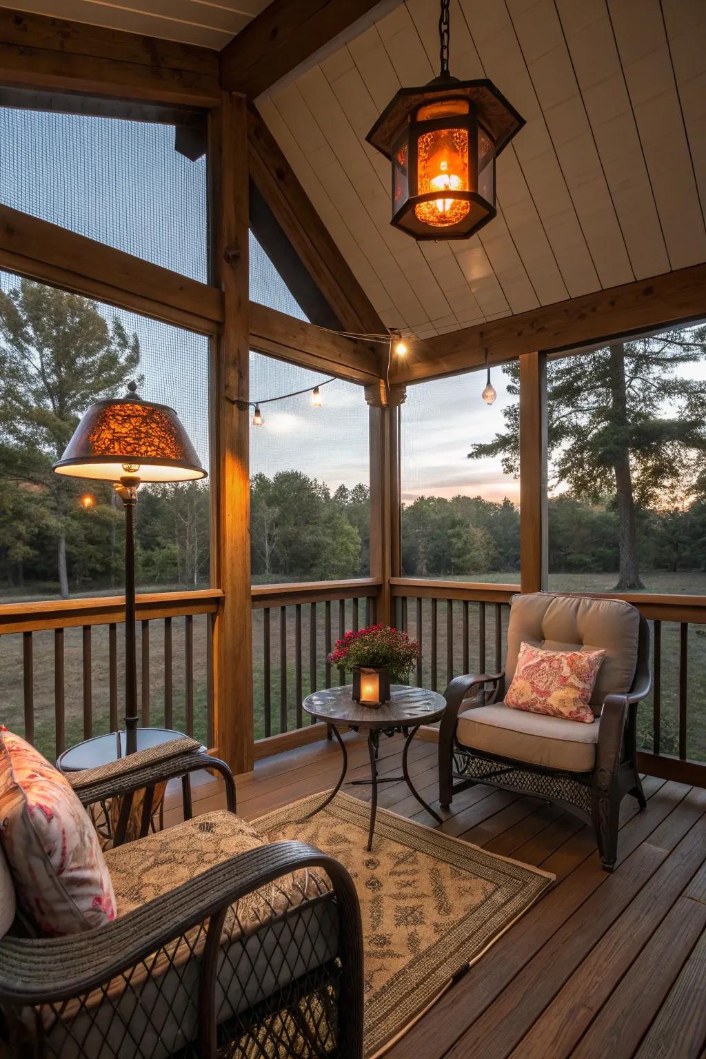 Heat lamps offer instant warmth to focused areas.