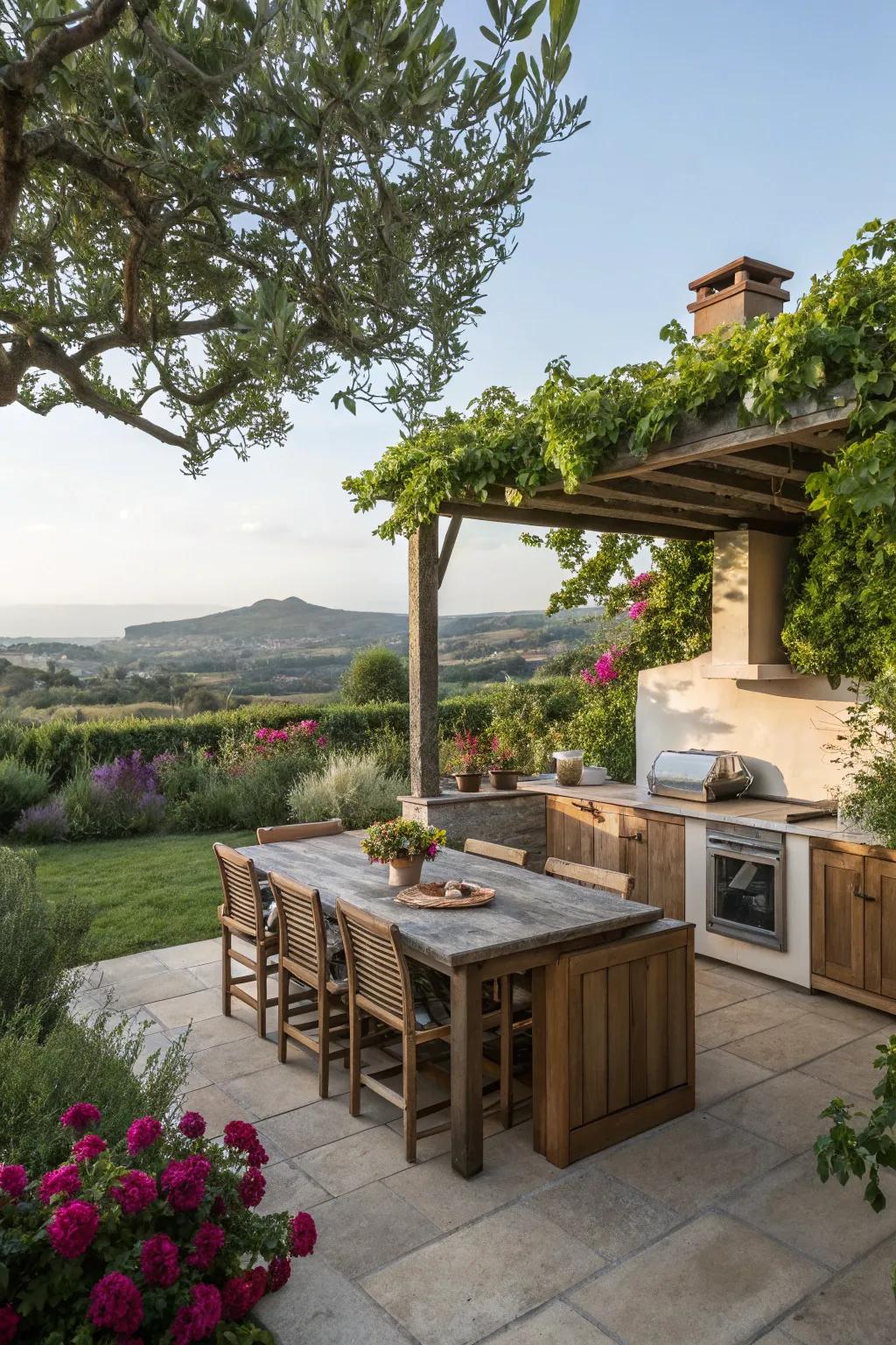 Greenery and open views create a harmonious connection with nature.