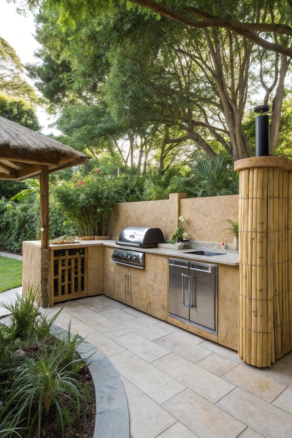 Unique materials create a distinctive and charming aesthetic.