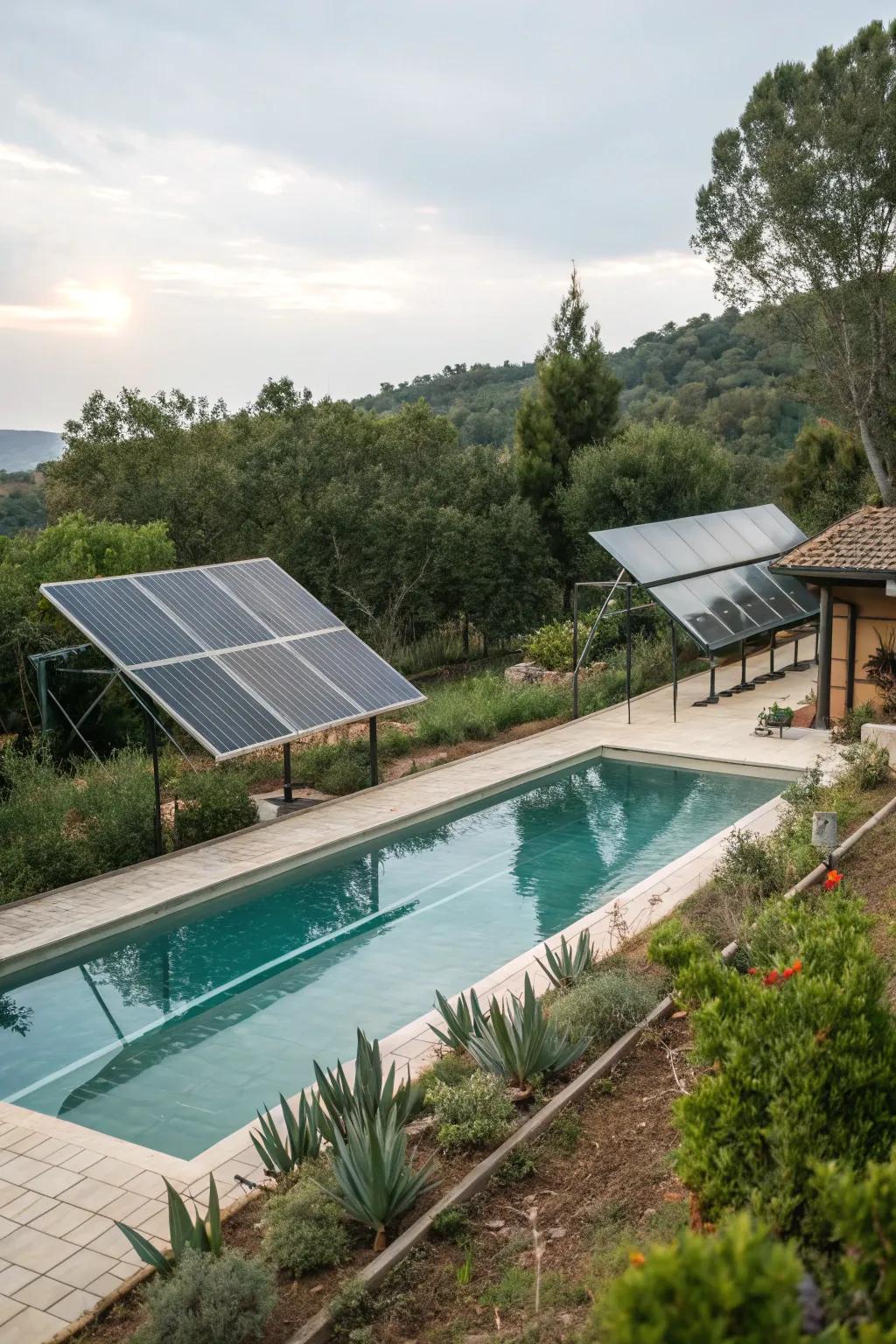 Harness the sun's power with eco-friendly pool heating.