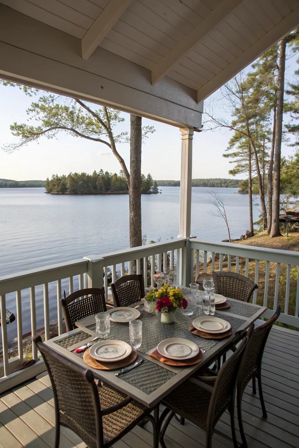 Outdoor dining offers a feast for the senses.