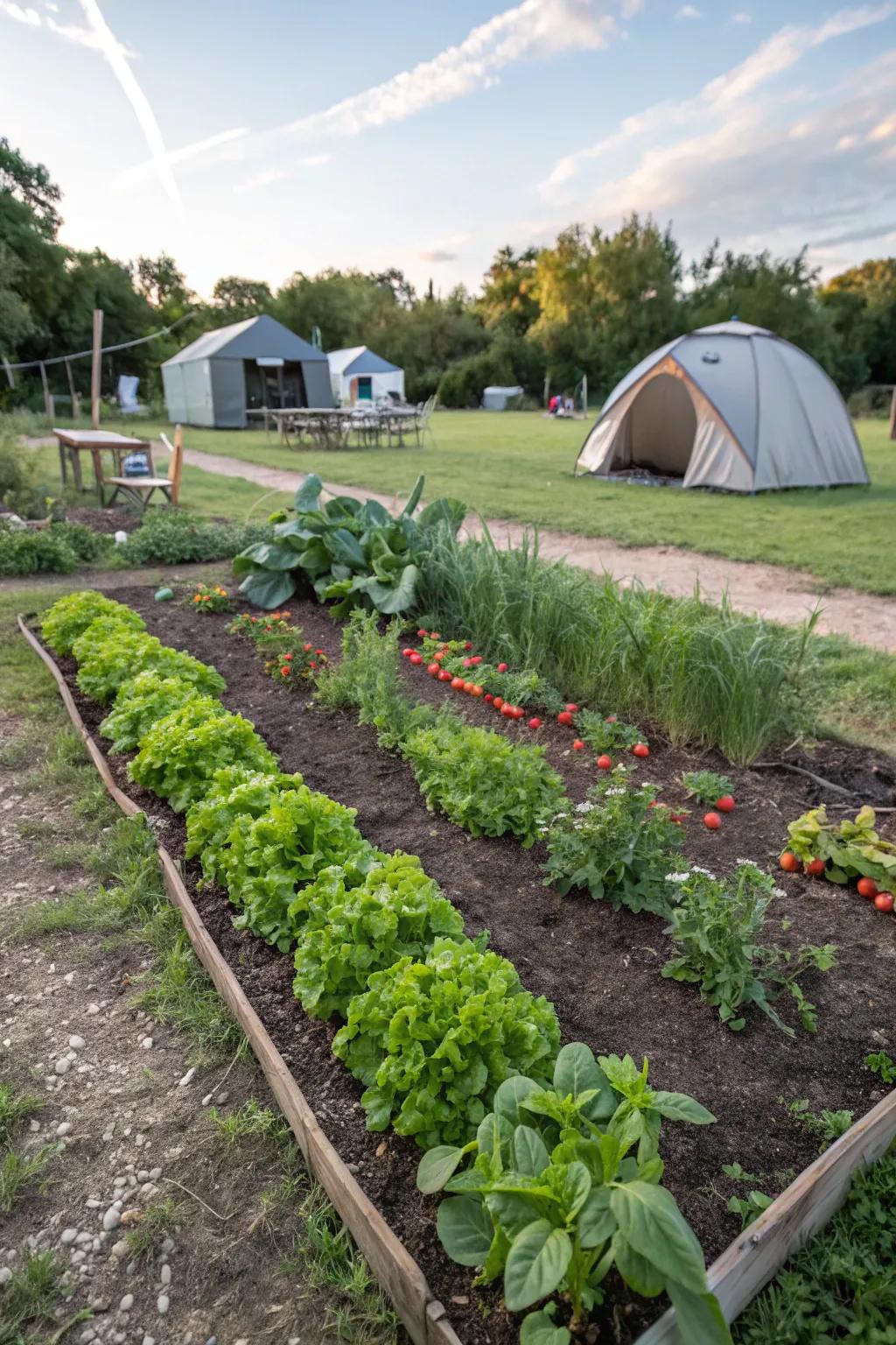 Edible gardens offer fresh flavors and beauty.