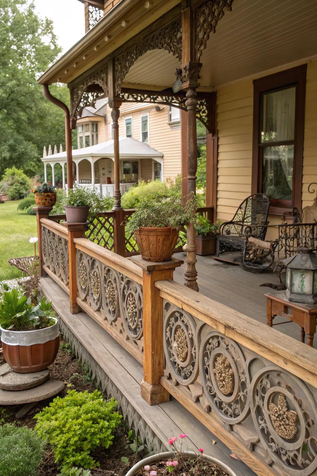 Intricate scrollwork adds classic charm and sophistication.