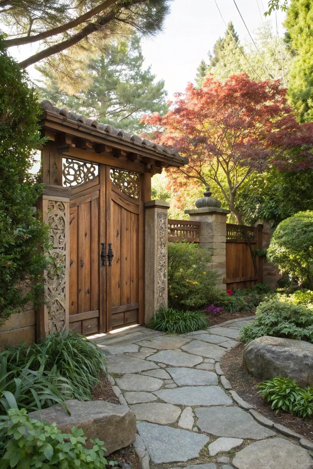 Natural elements create a seamless transition to your outdoor space.