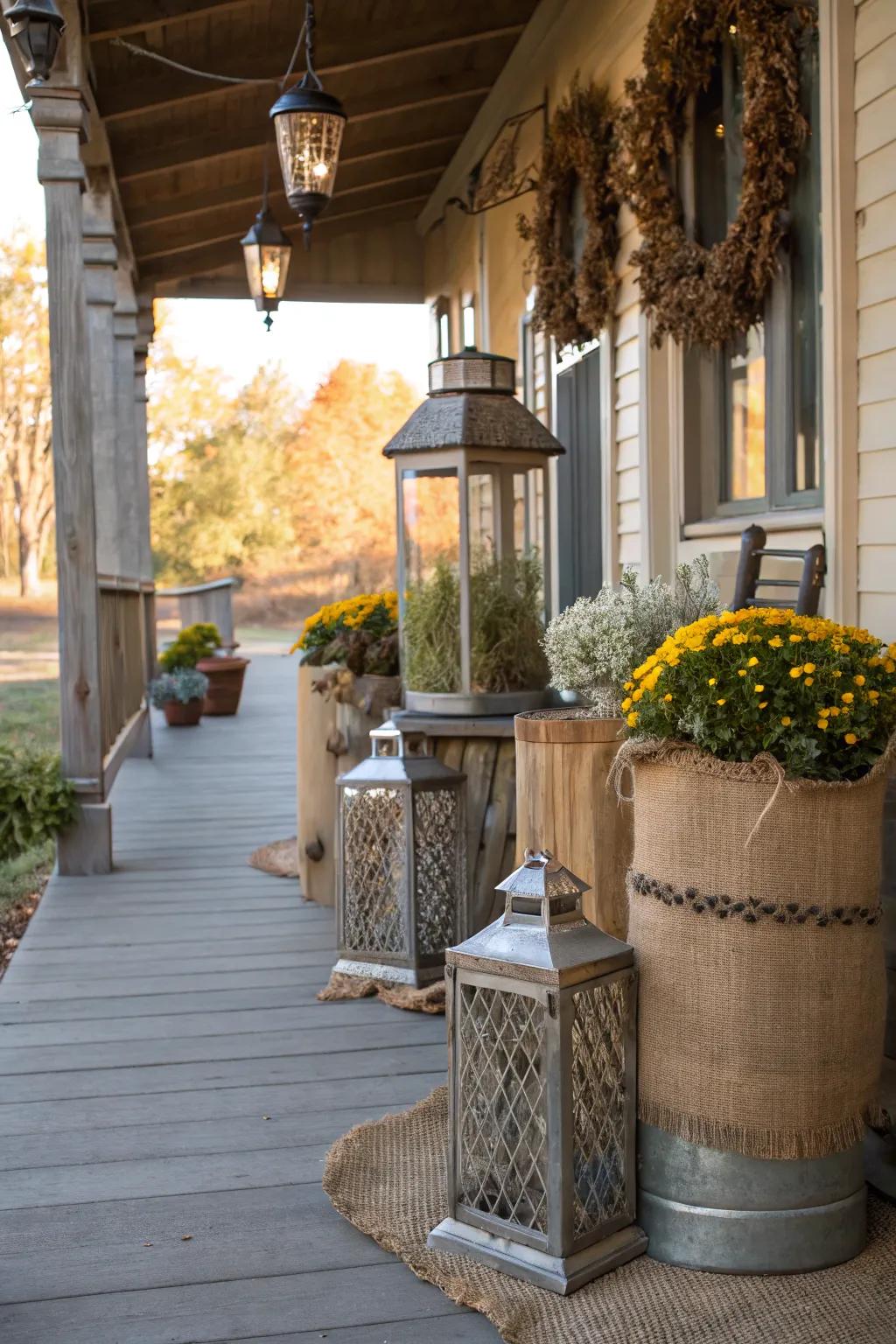 Unexpected materials like metallics and burlap add intrigue.