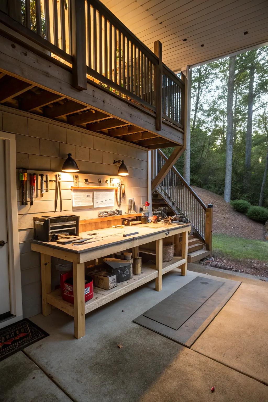 Unleash your creativity with an artisan craft space.