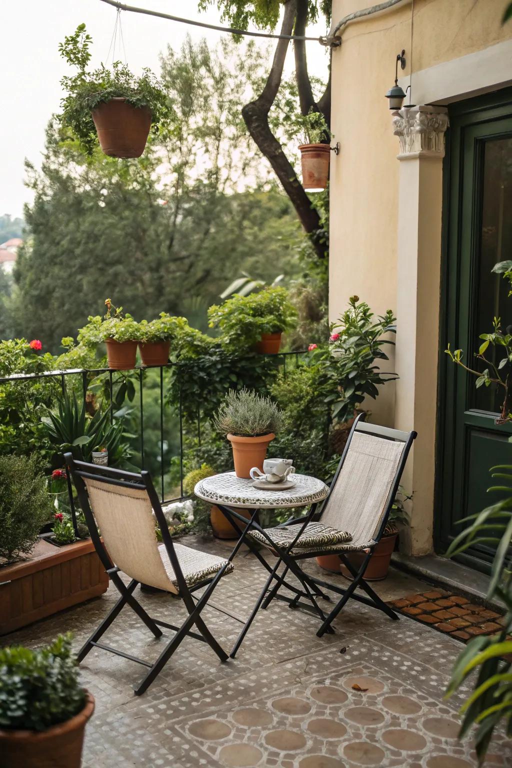 Foldable furniture offers flexibility and space-saving solutions for small areas.