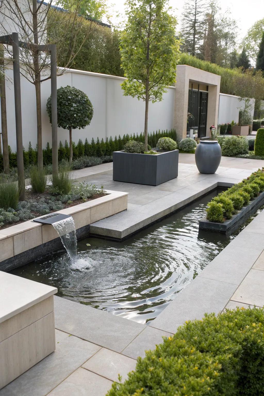 Water features add tranquility and grace to any garden.