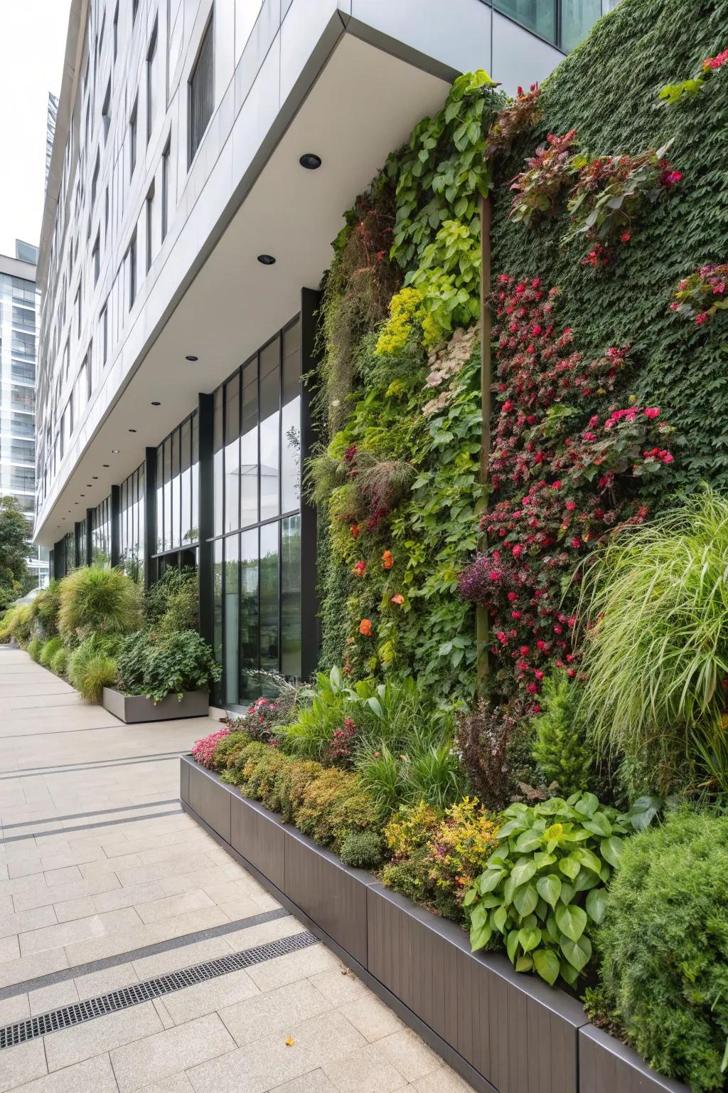 Vertical gardens bring greenery to new heights in limited spaces.