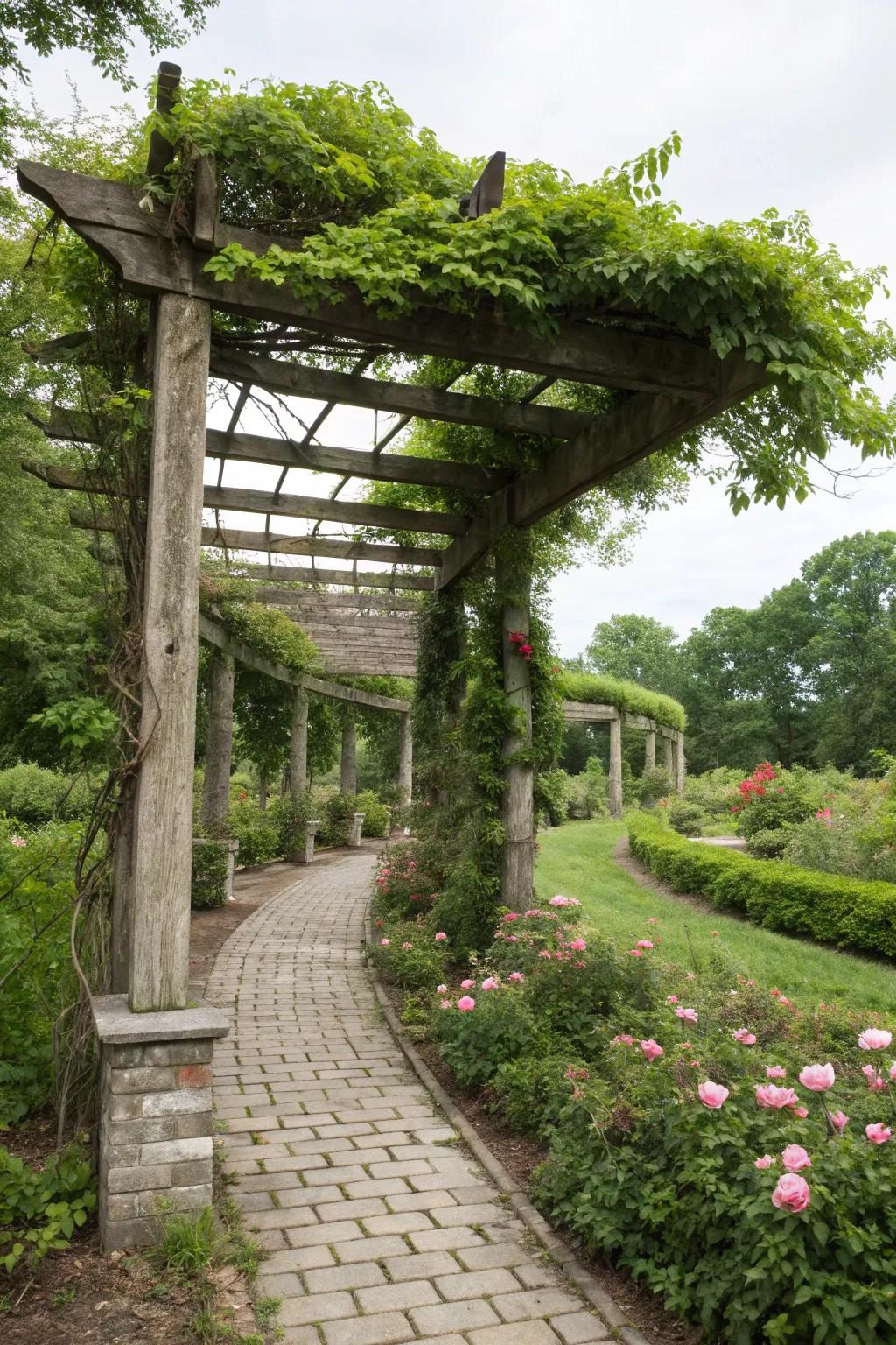 A multi-level arbor adds depth and intrigue.