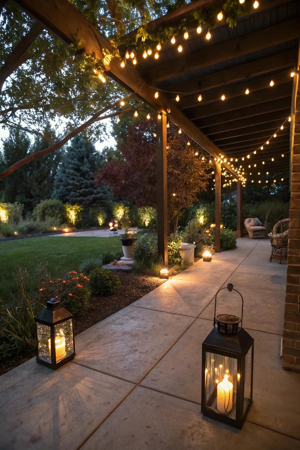Enhanced lighting creates a cozy, inviting atmosphere.
