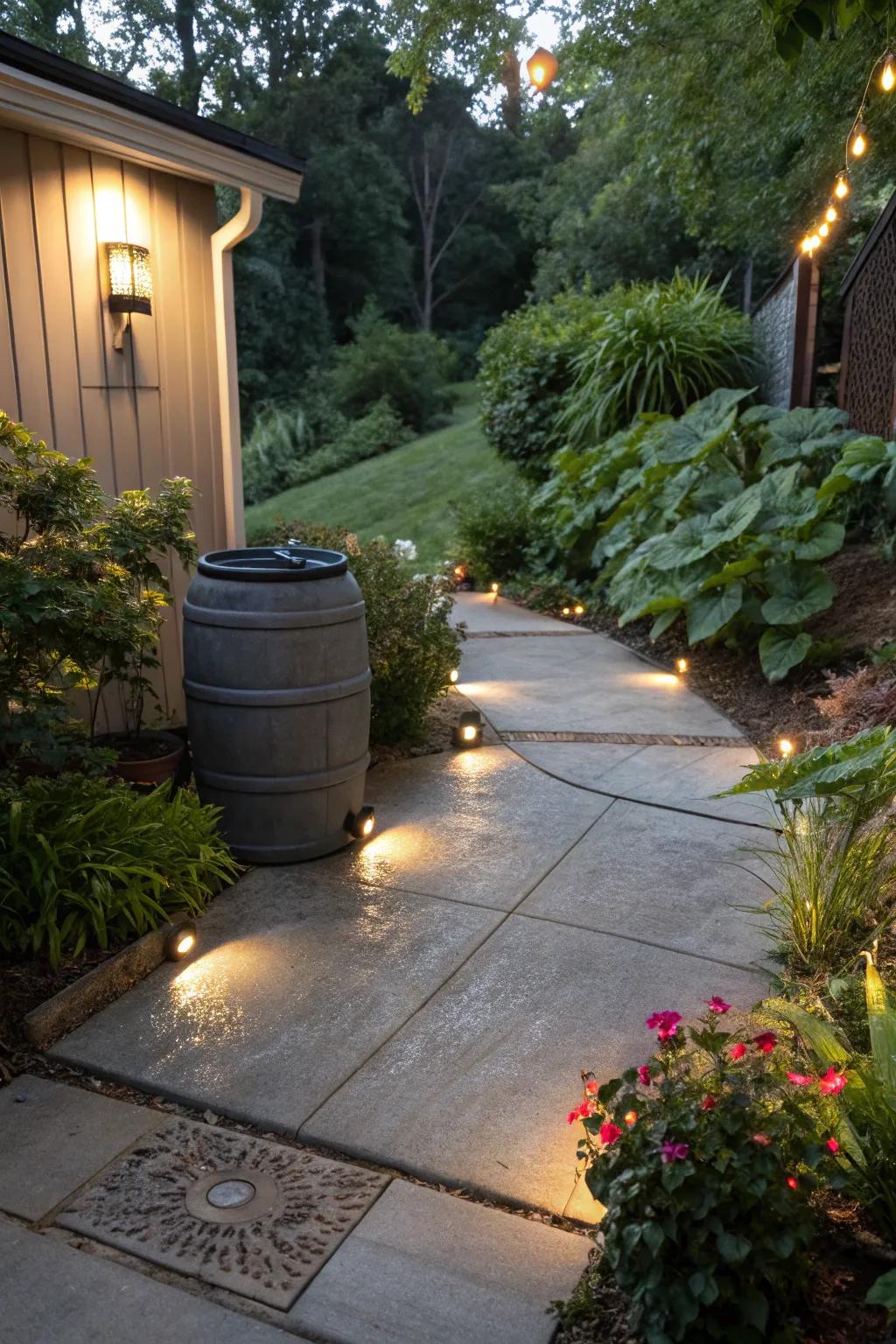 Eco-friendly elements combine style and sustainability.