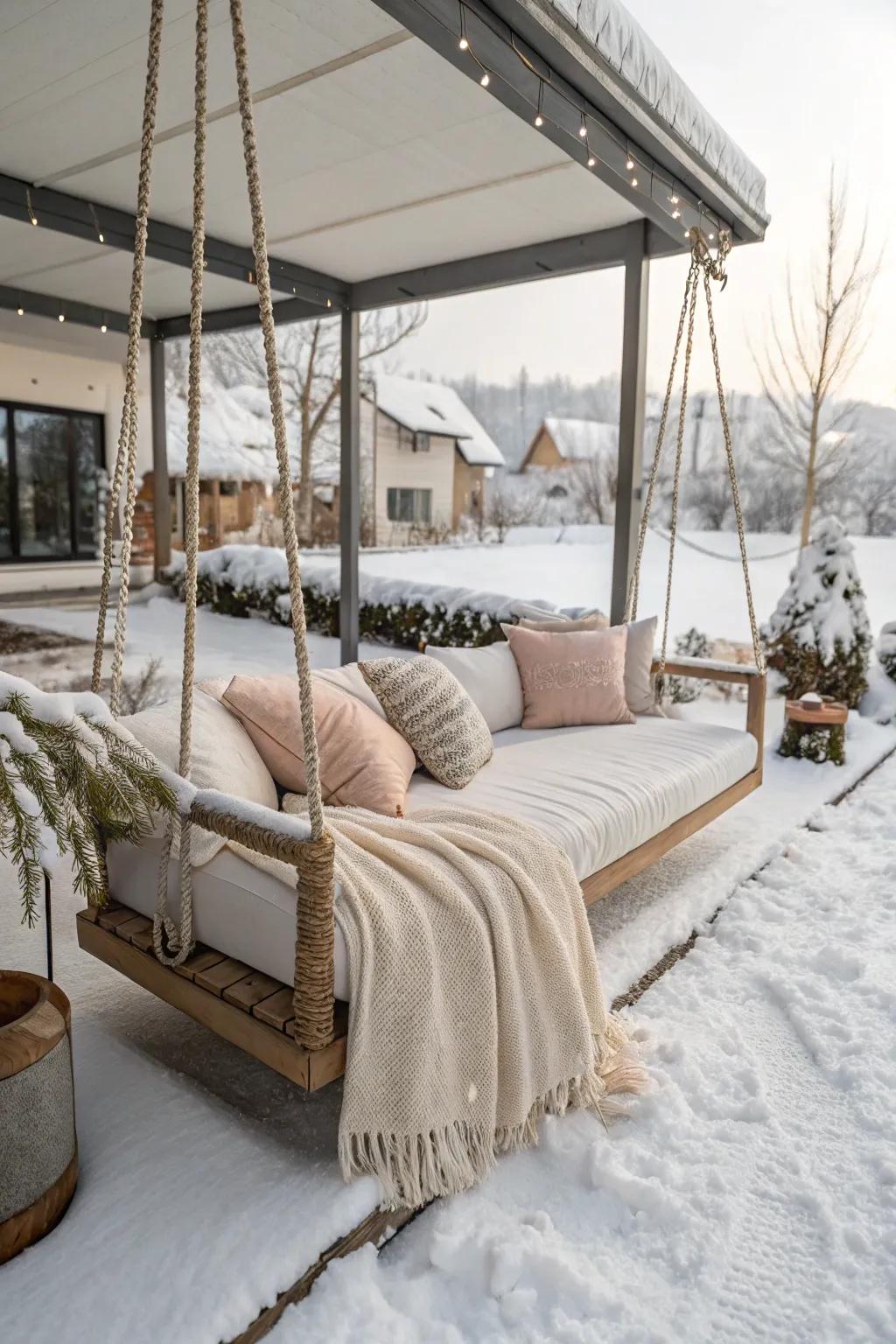 A lounge area adds luxury and relaxation to any patio.