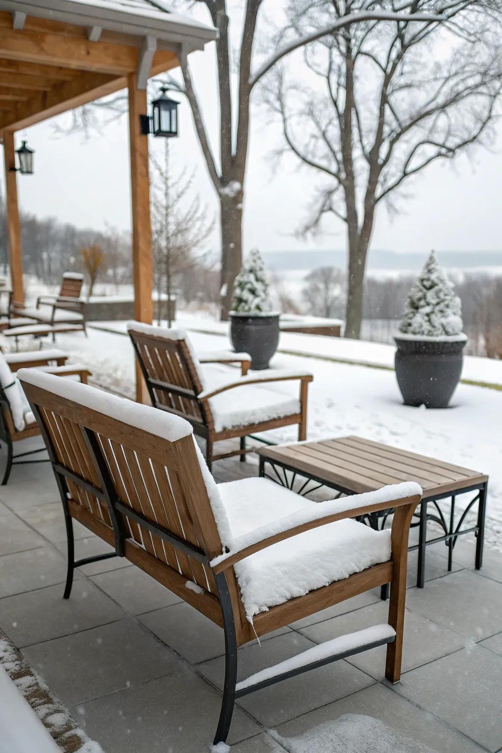 Durable furniture ensures your patio is ready for any weather.