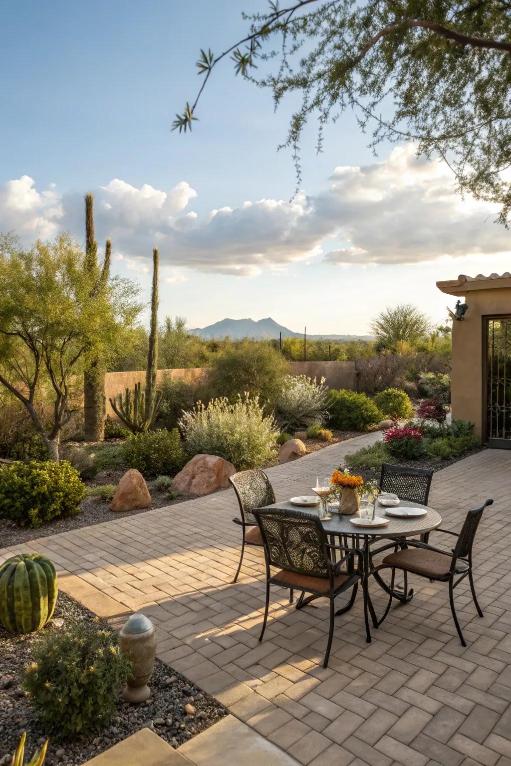 Create a versatile space with a stylish patio.