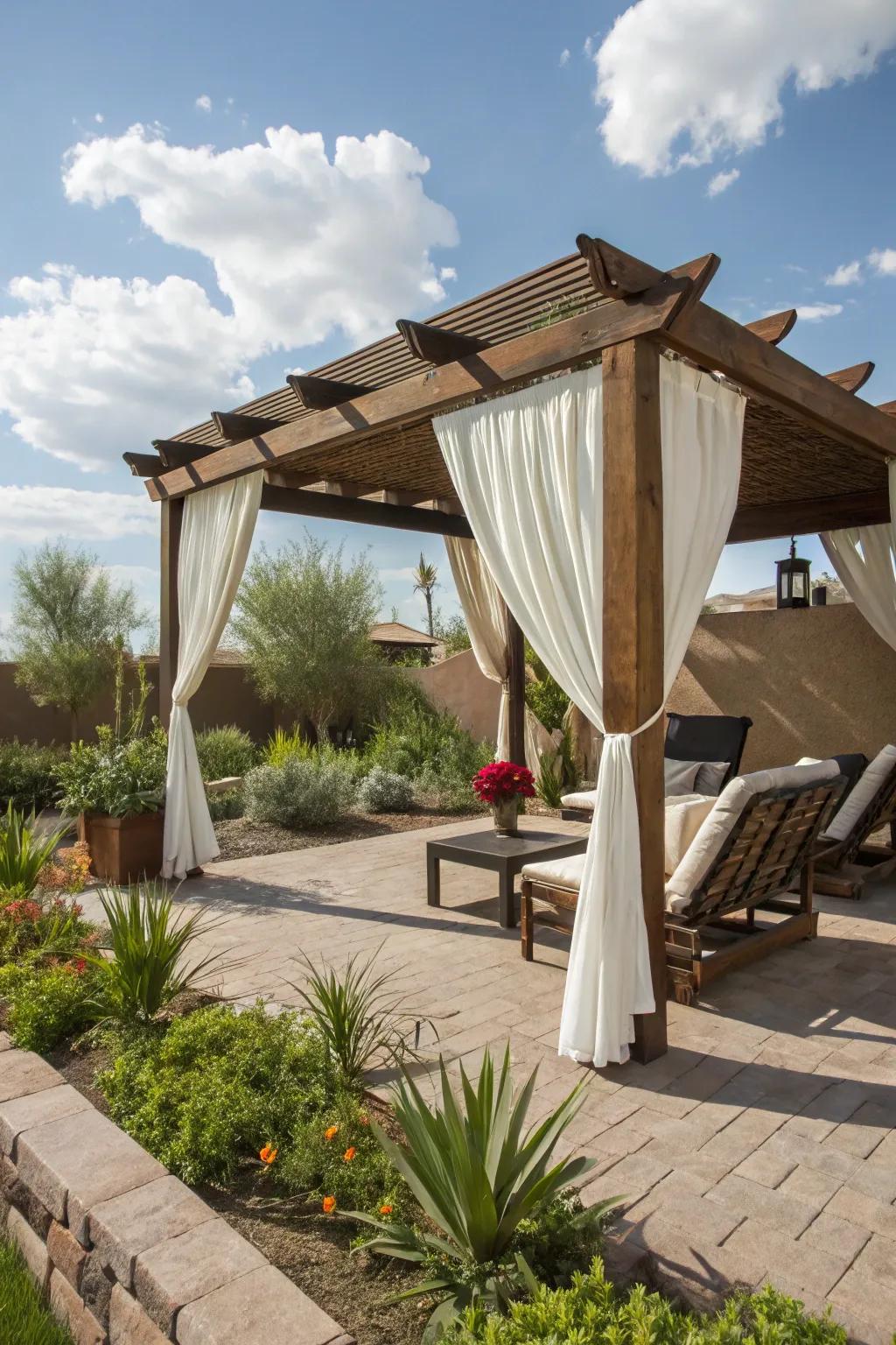 Cabanas offer cool shade and style in your backyard.