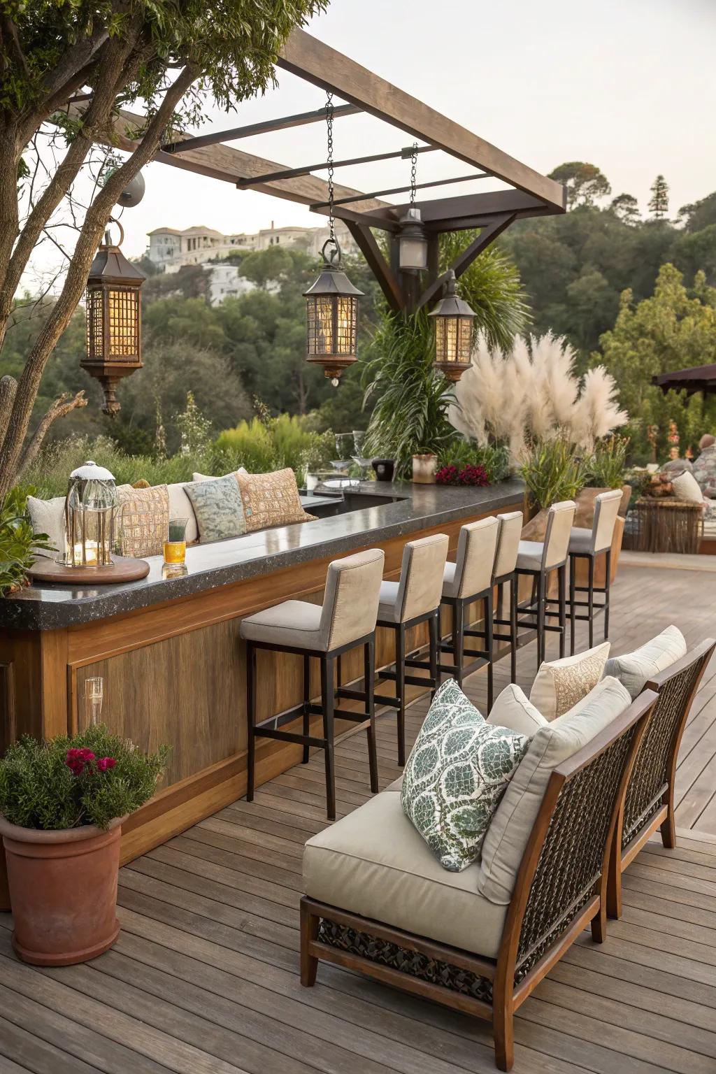 Integrated seating that maximizes comfort and style.