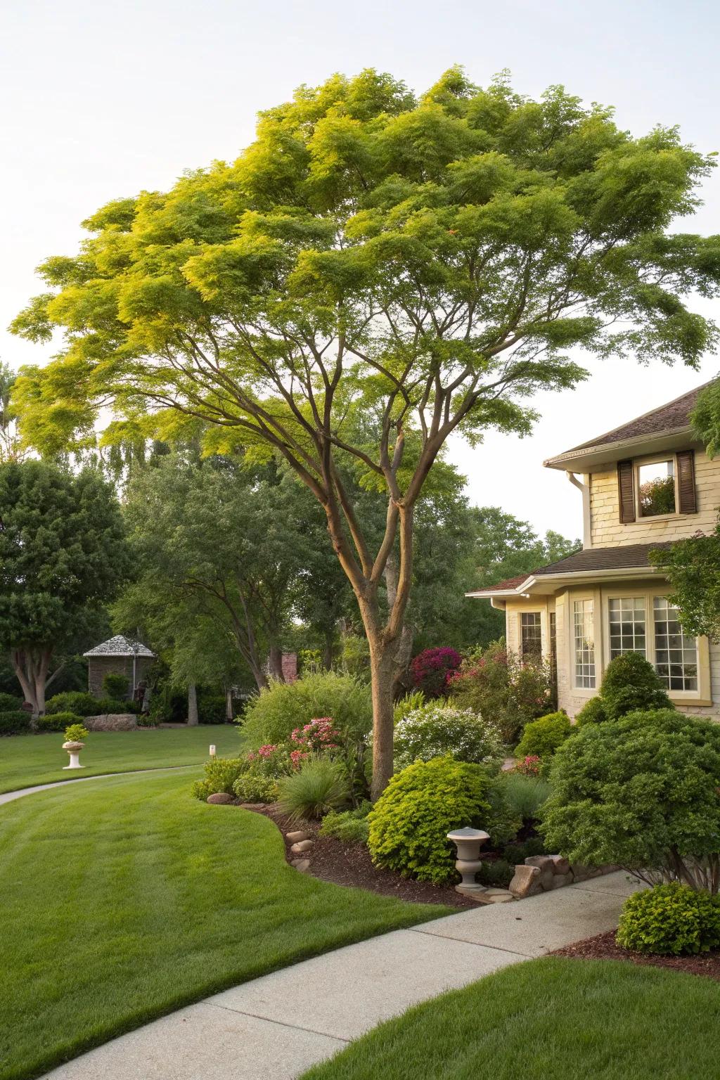 A specimen tree can be the centerpiece of your garden design.