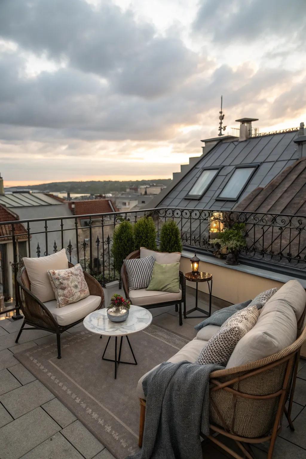 Comfortable seating invites guests to relax and enjoy the celebration.