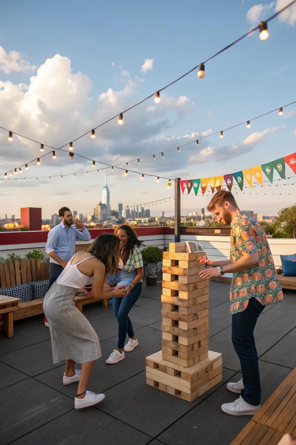 Interactive games keep the energy high and guests entertained.