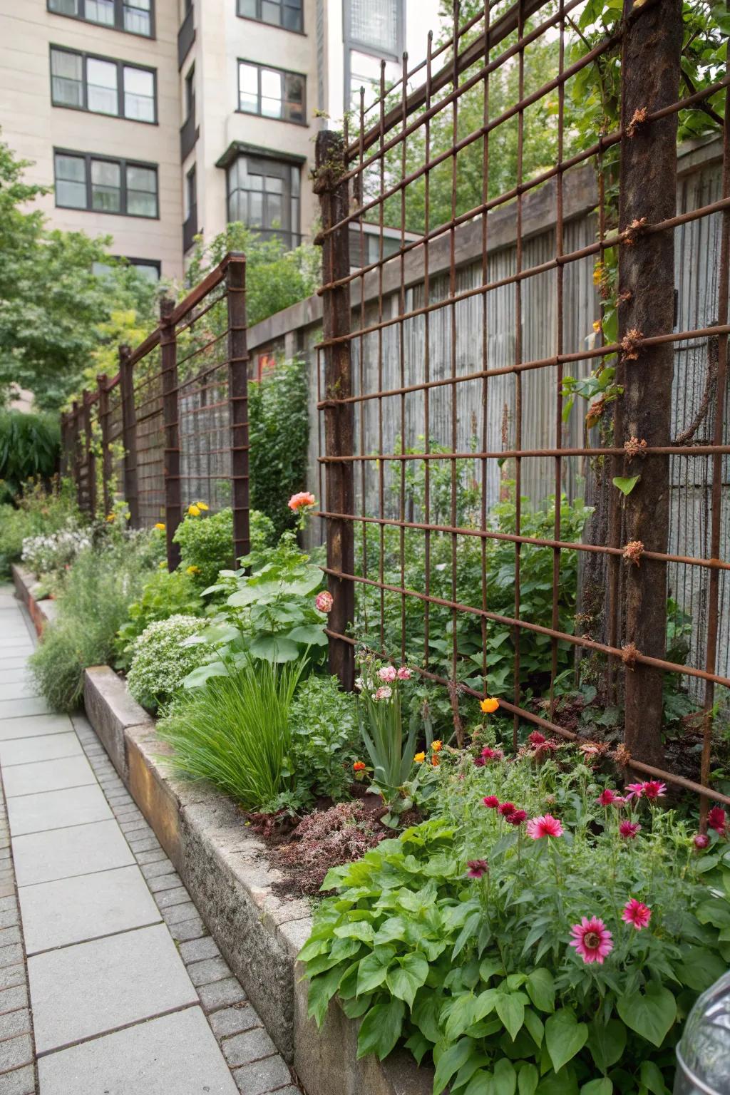 Achieve industrial chic with a raw rebar finish.