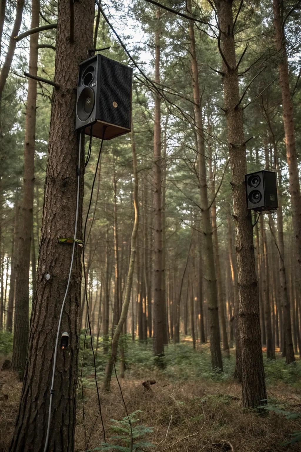 Sound effects heighten the scare factor of the ride.